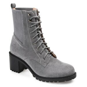 JOURNEE COLLECTION KASSIA TRU COMFORT FOAM BOOTIES GRAY NWOT WOMEN'S SIZE‎ 6.5